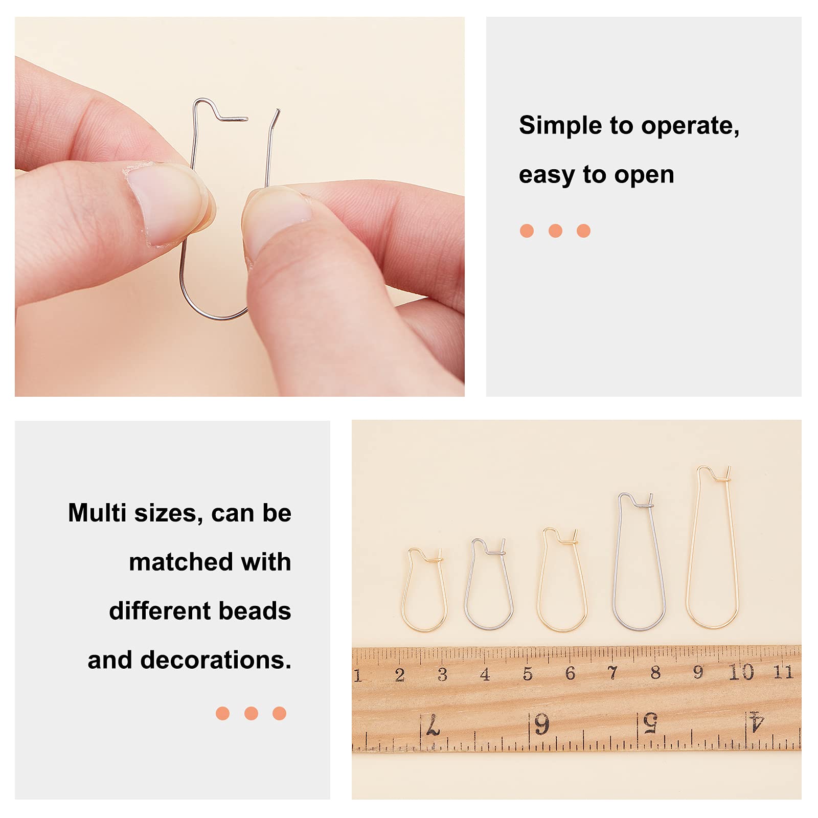 UNICRAFTALE 5 Tailles De Base De Bague En Acier Inoxydable Réglable