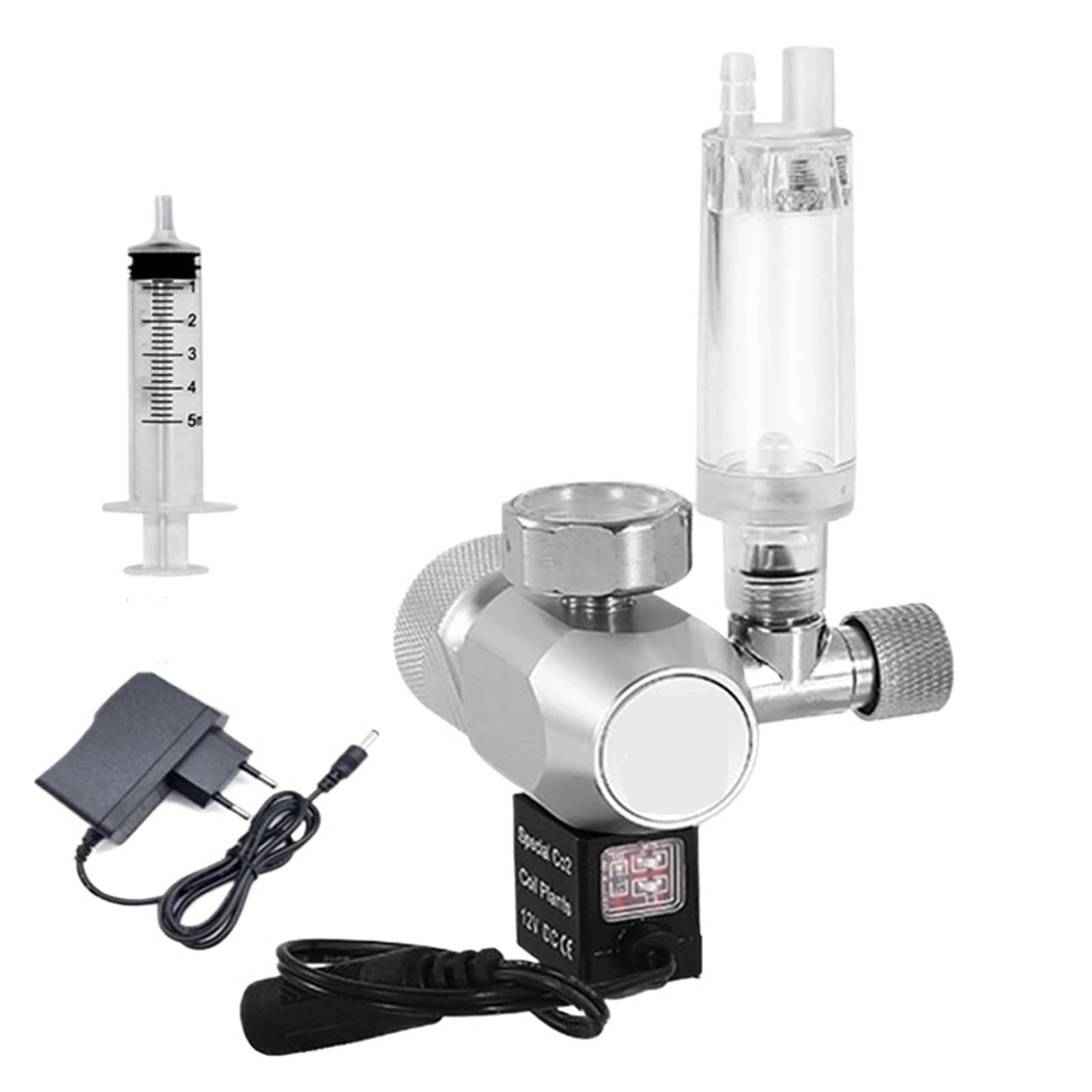 Válvula Reductora de CO2 for pecera, válvula solenoide D, regulador Control Cilindro Gas for Acuario(TR21)
