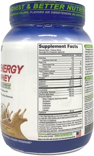 Miniatura 7 de Proteína de suero de leche energética inspirada en el rendimiento  0.88oz de proteína limpia  Fórmula potente con 500 mg añadidos de L-carnitina