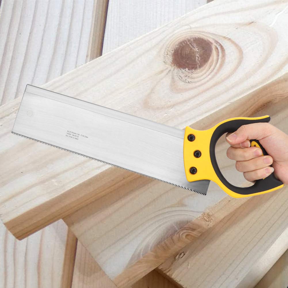 Lyrlody Mitre Box,30,5 plastica multiangolo di serraggio troncatrice per potatura strumento per la lavorazione del legno a mano con posteriore 35,6 cm per la lavorazione del