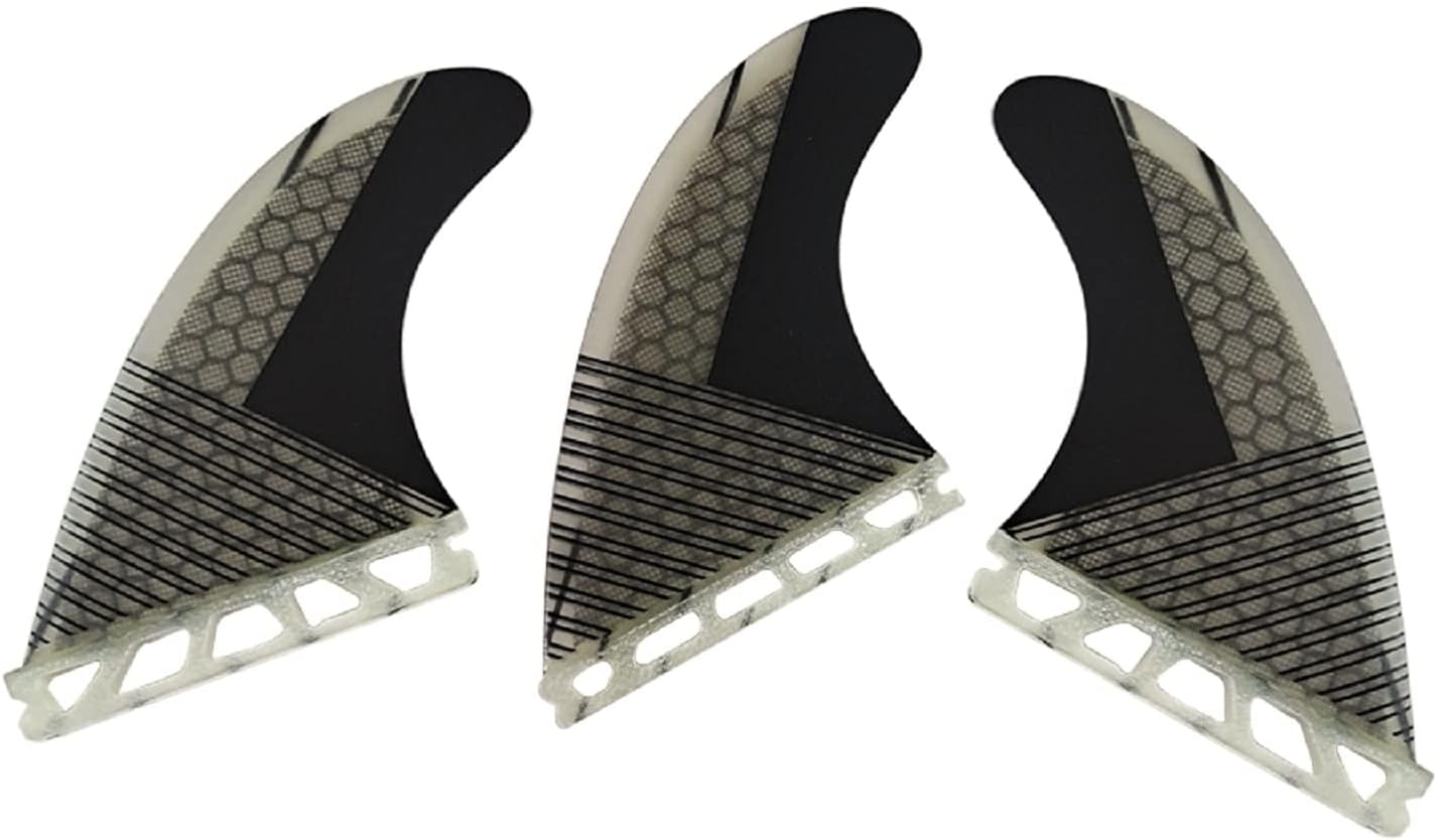 TOPWAYS Surfboard Fins, Surfboard Tri Fin Single Tab Surfboard Future Fins