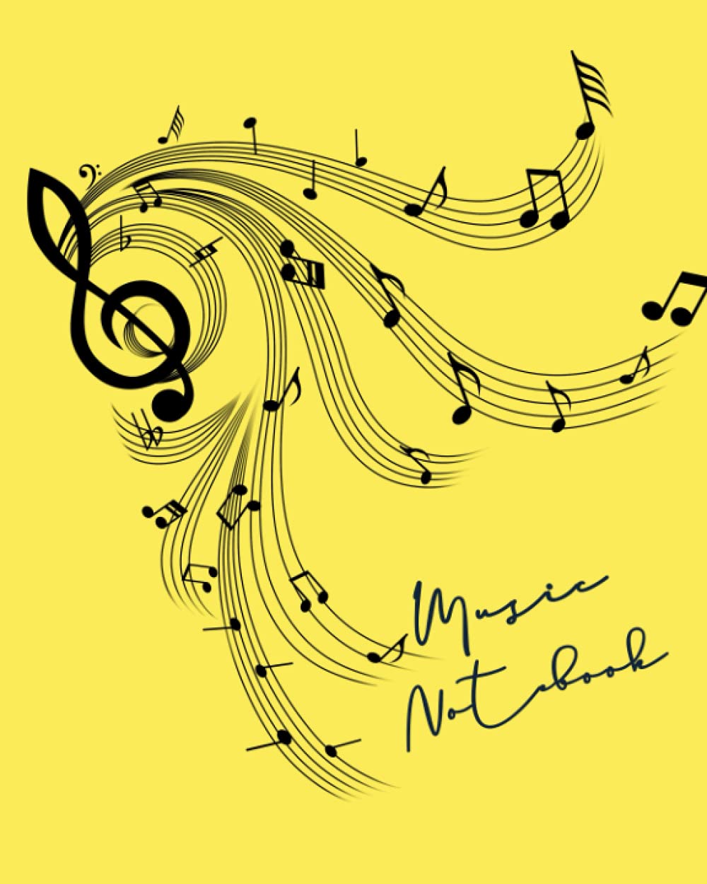 Blank Sheet Music Notebook: Music Manuscript Paper | Songwriting Notebook | Notebook for Musicians | Staff Paper | Large Size 8"x10"
