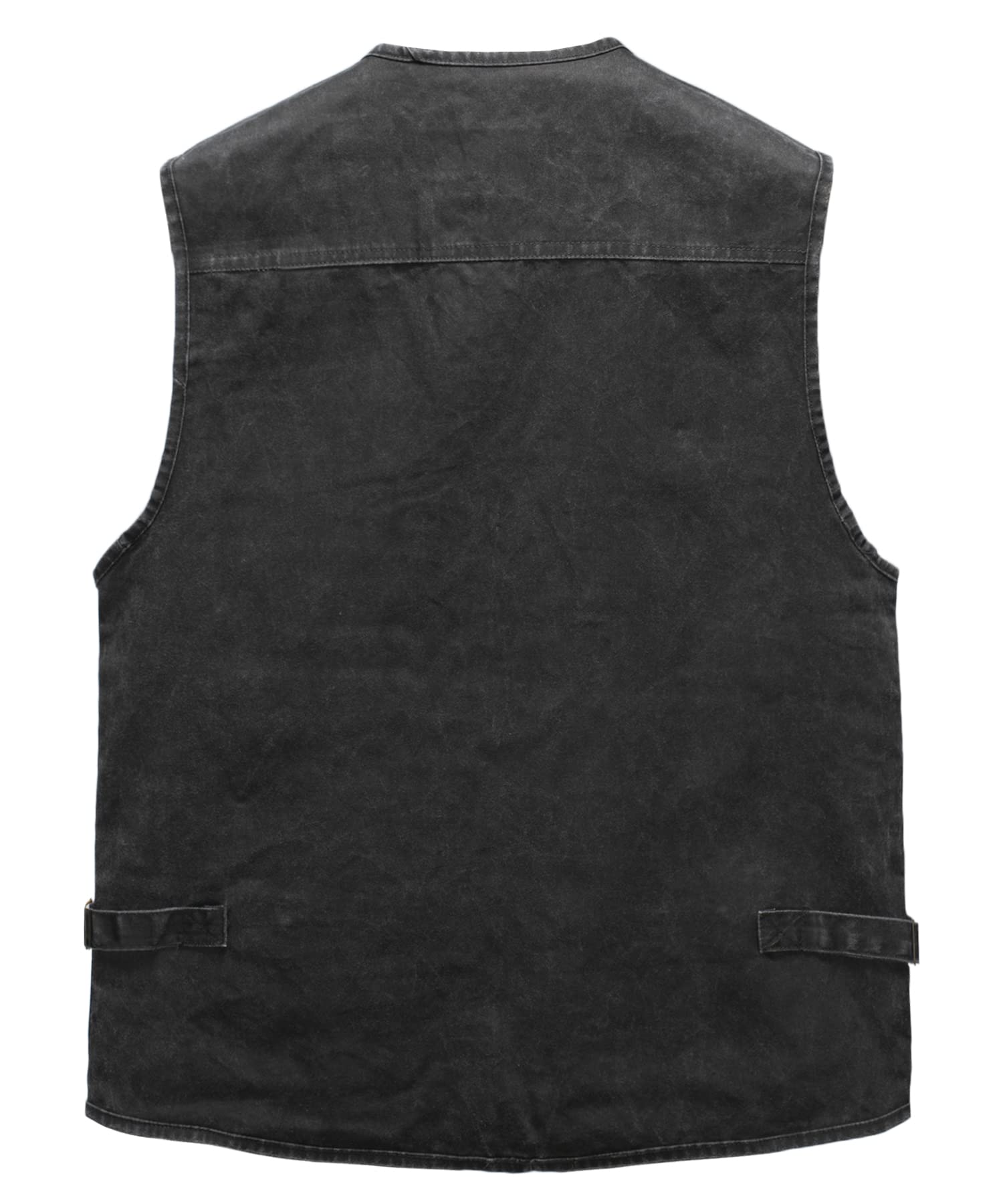 Hombre Chaleco Tipo Safari Multibolsillos Chaleco Exterior de Algodón Chaleco de Pesca Fotografía Chaquetas sin Mangas de Trabajo Chaleco de Caza