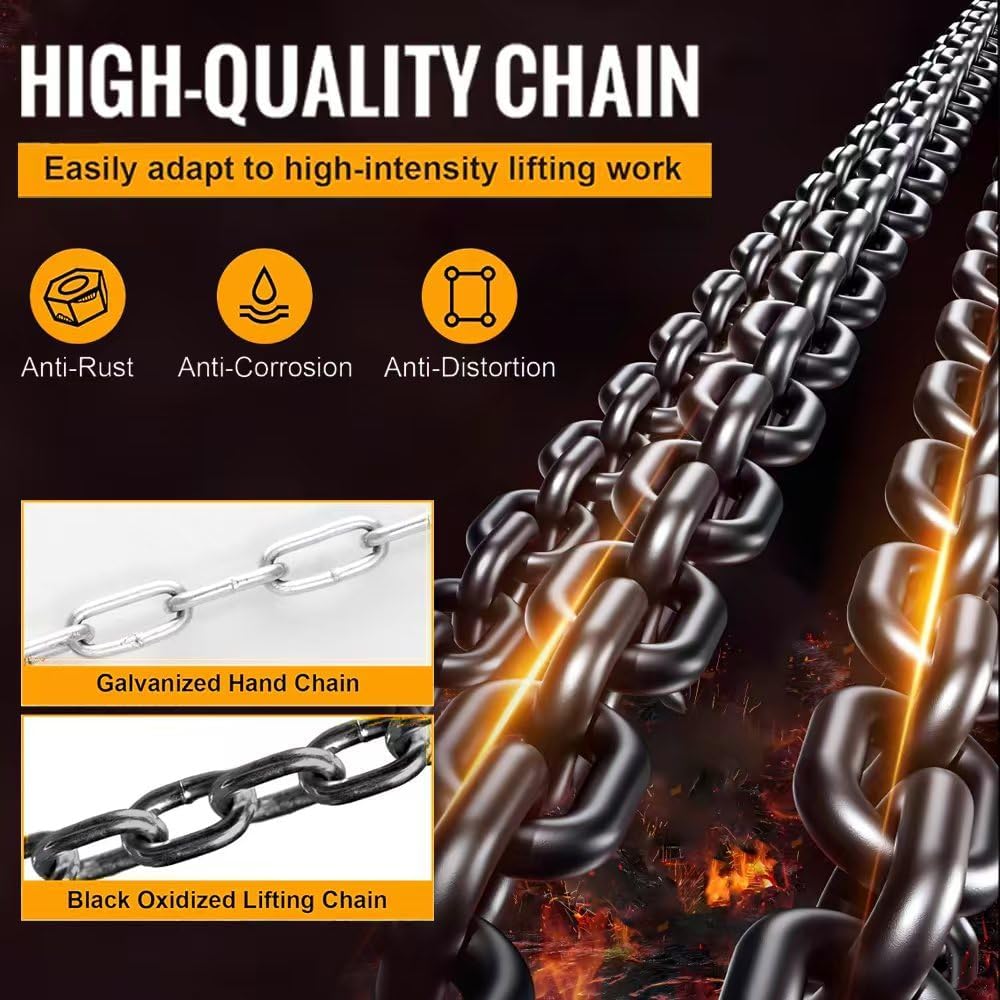 2 Ton Hand Chain Hoist - Heavy Duty Lifting -5 2 Ton Hand Chain Hoist - Heavy Duty Lifting -5