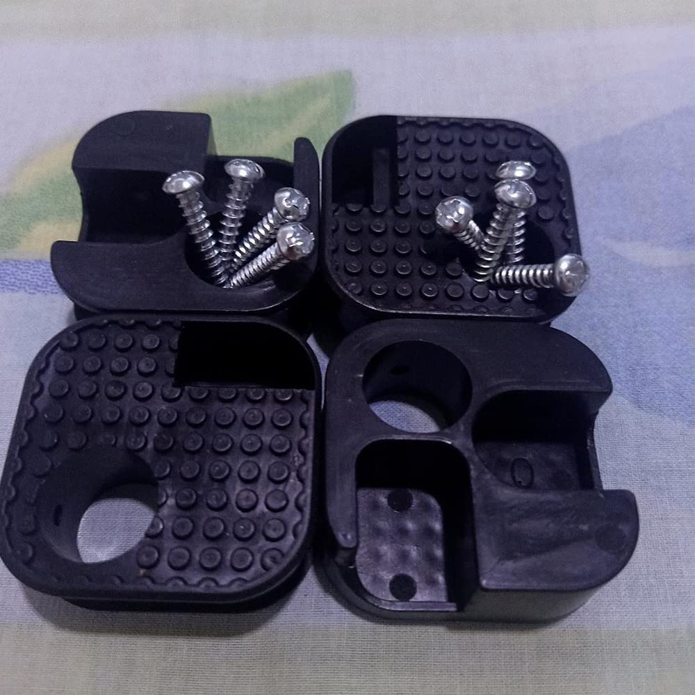 UtySty 4 Pack Camping Chair Feet Replacement Camping Stool Foot Plastic Joint Bracket Parts for 5/8 Inch Tubing Portable Folding Stool Oversized Camping Folding Chair Table Outdoor Loveseat