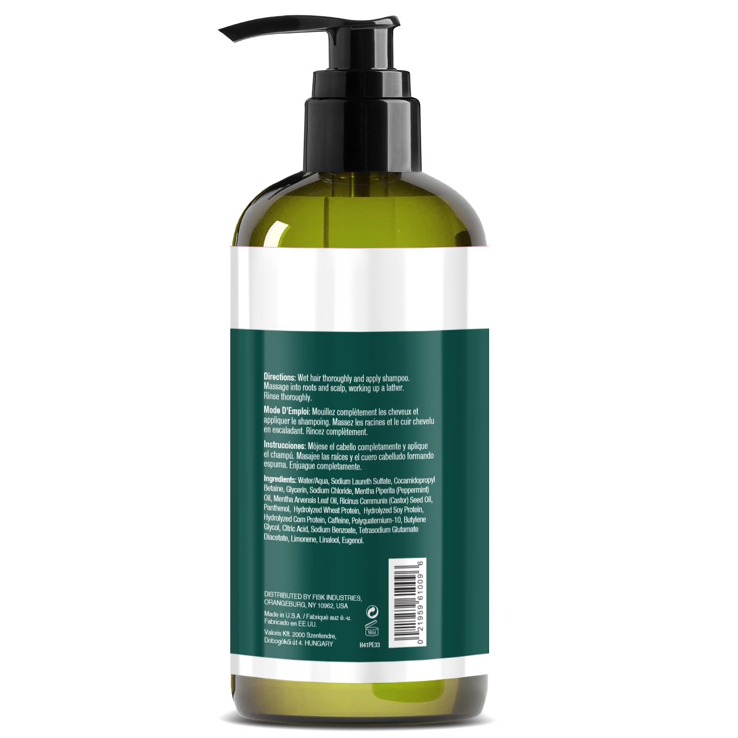 Hair Chemist Szampon miętowy do suchej skóry głowy i łagodzenia swędzenia, 100 ml odżywcza formuła, która łagodzi podrażnienia