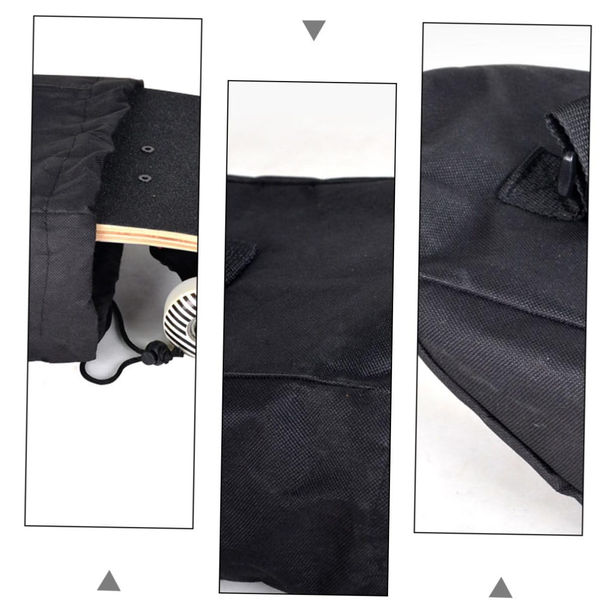 TOPBATHY Étui de Transport pour Skateboard en Tissu Oxford Noir, Bandoulière Réglable et Design Compact, pour Protéger et Porter Votre Planche de Drift