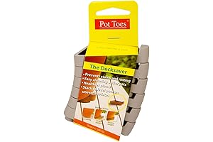 Bosmere SPT-06LGCS, Light Gray - Protect Feet for Planters