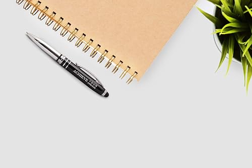 Miniatura 9 de "Achieve Your Dreams" Engraved Ballpoint Gift Pen - LED Light and Stylus Tip - Inspirational Luxury Pen for Encouragement and to Congratulate
