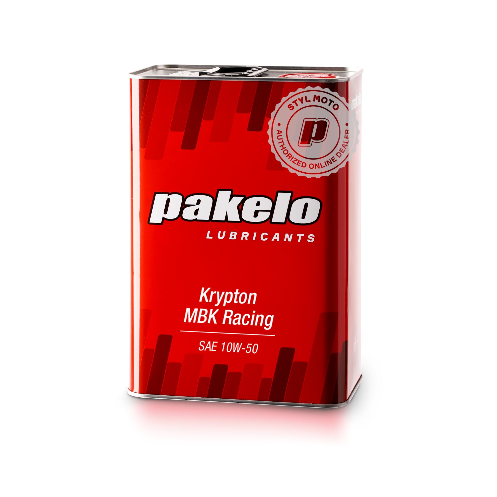OLIO MOTORE MOTO E KART 4T PAKELO KRYPTON MBK RACING SAE 10W-50 100% SINTETICO CON ALPHA TECH (4 LITRI)
