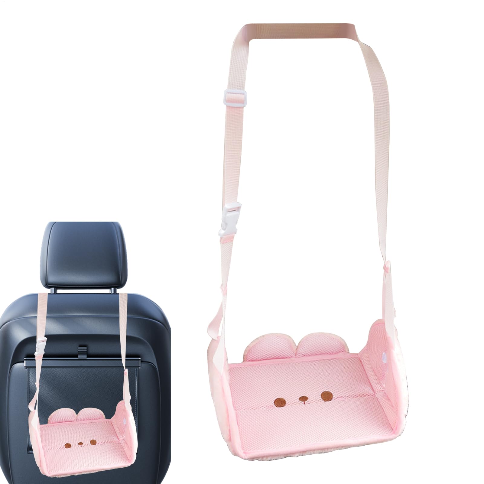 Reposapiés Para Asiento De Coche Para Niños | Accesorios Automotrices Portátiles Y Ajustables - Hamaca para Pies con Soporte para Piernas - Para Comodidad y Relajación en Viajes Largos por Carretera p