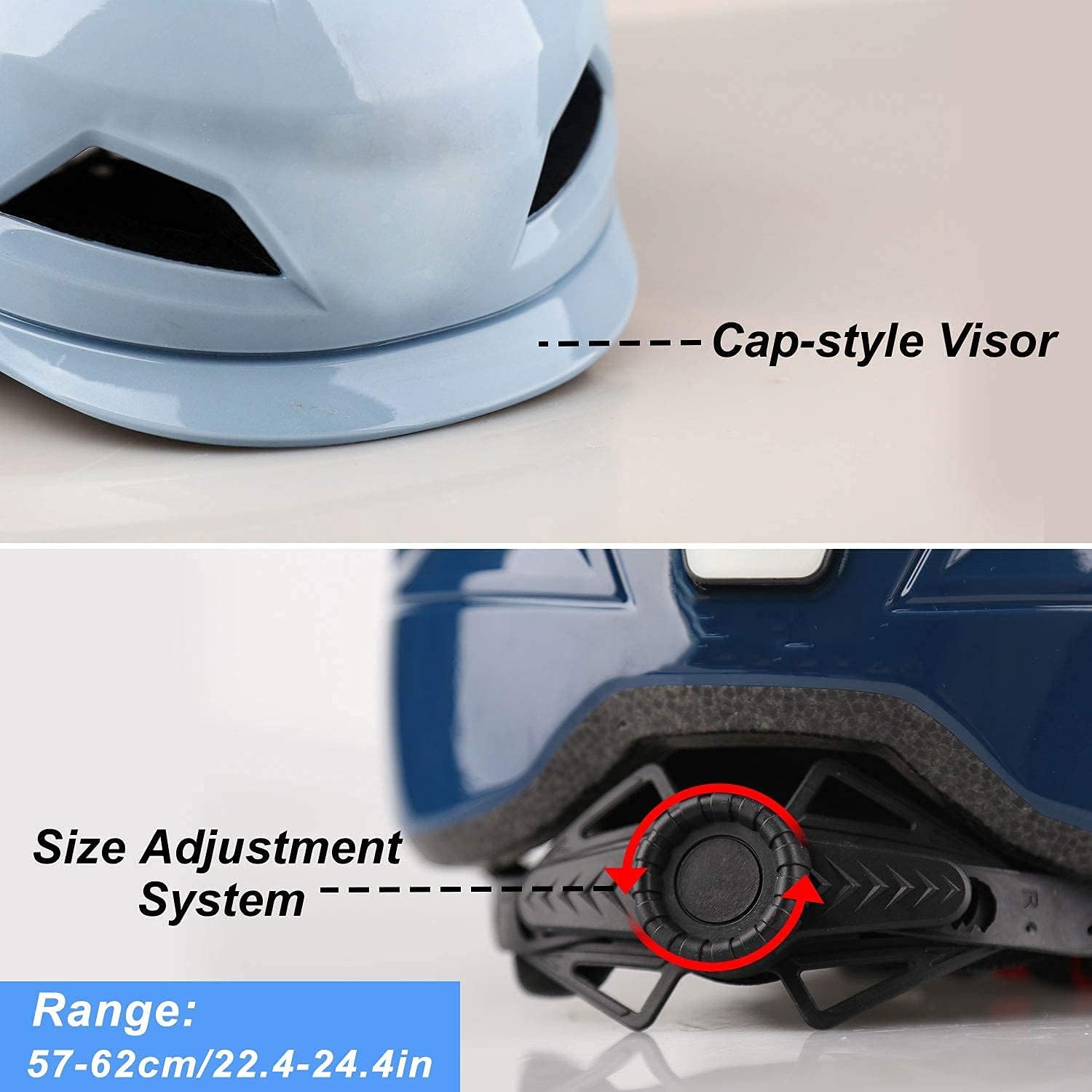Bike Helmet,Shinmax Bicycle Helmet with USB Rechargeable LED Rear Back Light for Urban Commuter Scooter Lightweight Scooter Adjustable Skateboard Helmet for Men/Women SM-T66 : Sports & Outdoors