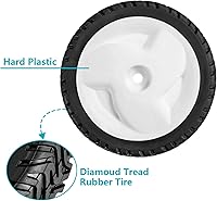 Vista 6 de Cluparis Rueda de cortacésped para Toro 105-1814 Rueda delantera/trasera de 8" 3/4" 1/2" (juego de 2)