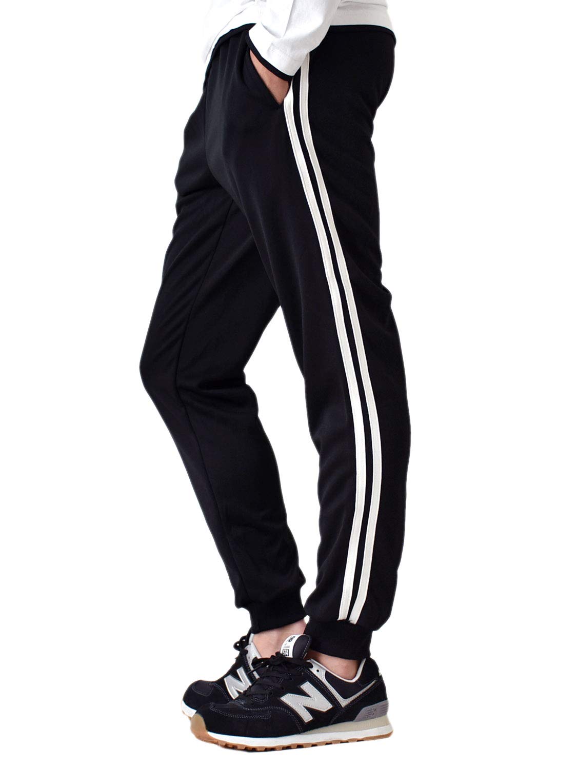 Amazon | (アローナ)ARONA ジャージパンツ ストレッチ ジャージ 下