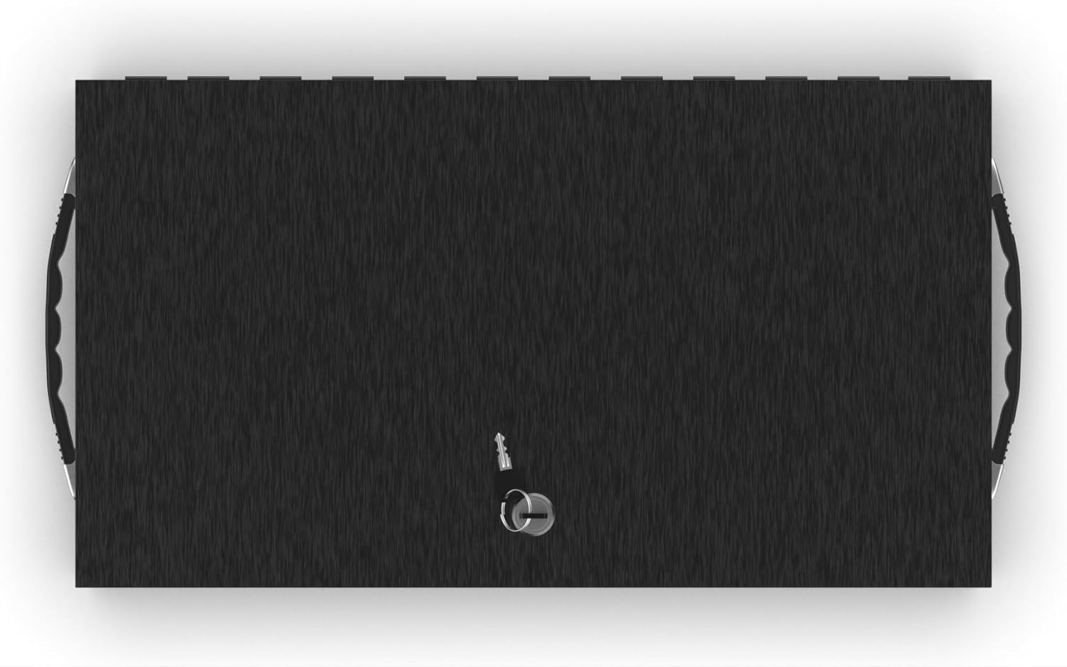 Fire Retardant Large Strong Box, Fits Legal Documents & More Flat, Steel Security Chest Lock Box, Fire Resistant to Safeguard Vitals, 0.43 Cubic Ft, 18" x 10" x 3.5" Interior, Black