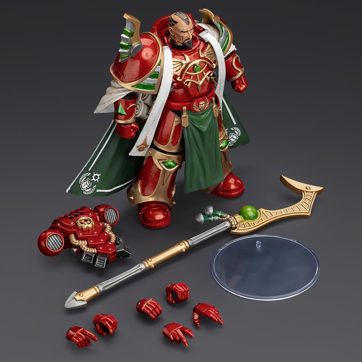 JOYTOY 1/18 Action Figure Warhammer 30K The Horus Heresy Thousand Sons Magistus Amon Collection Model Birthday Gifts 4.84 inch