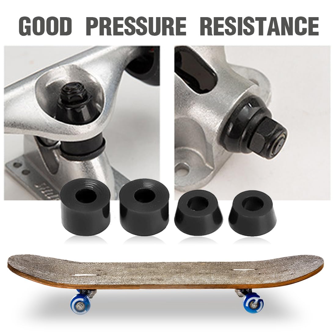 4pcs bagues de Skateboard pour camions, pour Les Roues de Skateboard et de Longboard, Fabriquées à partir de Haute qualité pour Une Performance exceptionnelle Lors des Sessions de Skate