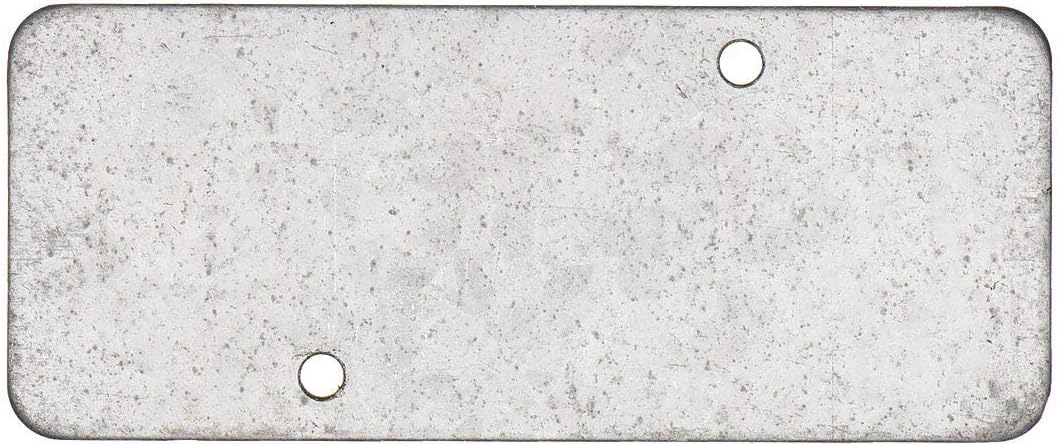 Raco Galvanized Steel Electrical Box Cover, Box Type: Square, Number of Gangs: 1, 1-1/2" Width 880-1 Each
