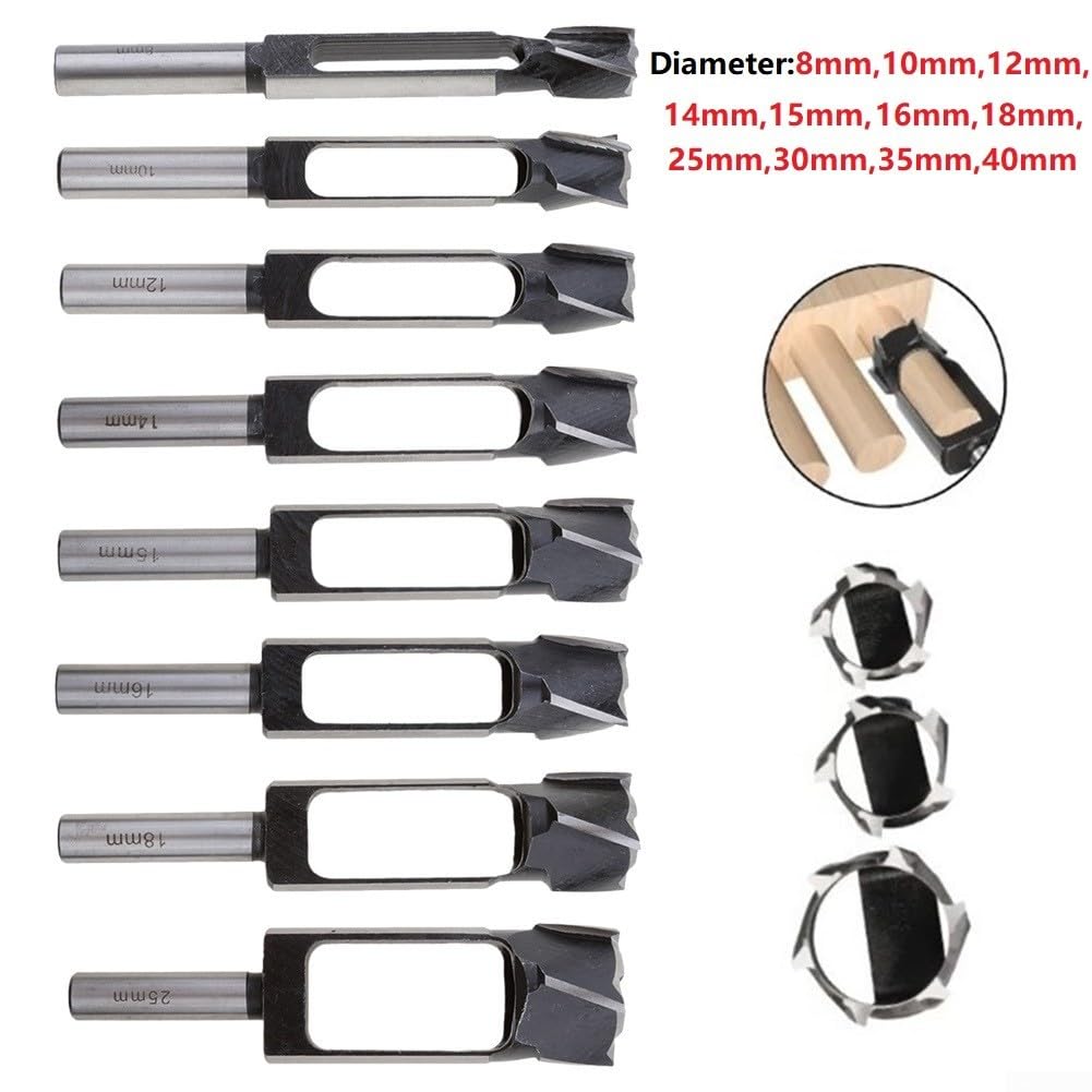 Coupe-Tenon Acier Carbone 20 Mm Avec Porte-Outils 13 Mm - Outil Professionnel Travail Du Bois