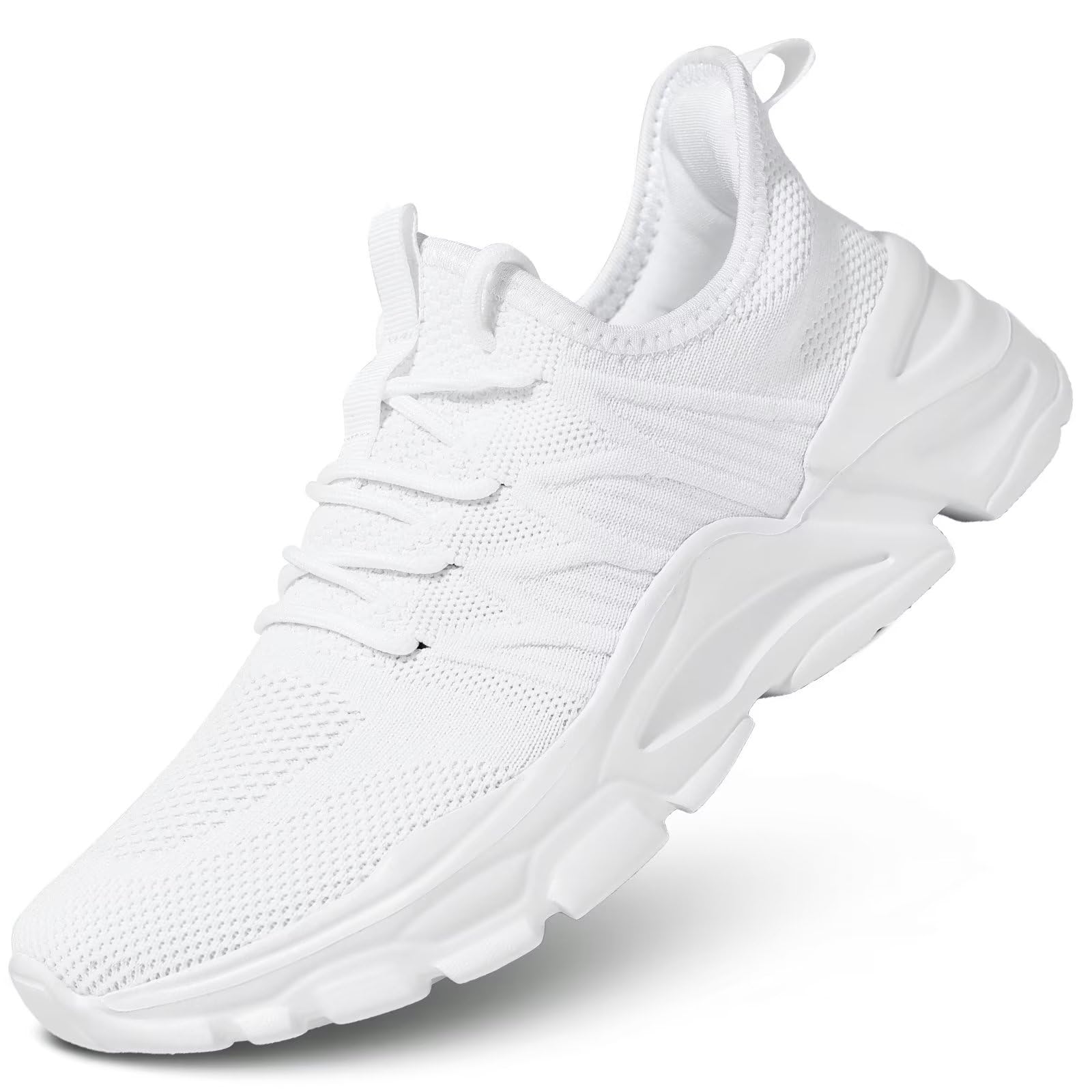 Socviis Mens Slip On Running Shoes Athletic Walking Trainers Lightweight Breathable Mesh Tennis Sneakers