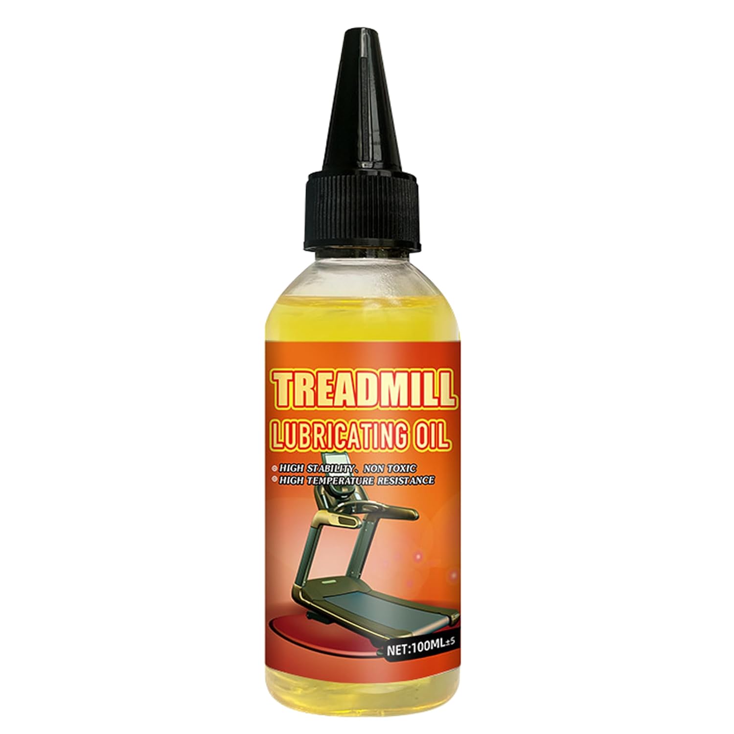 Treadmill Belt Lubricant 100% Silicone Treadmill Lube High-Temperature Resistant Stable Non-Toxic Odorless Lubricant, with Application Tubes and Precision Screw Caps 3.5Ounces