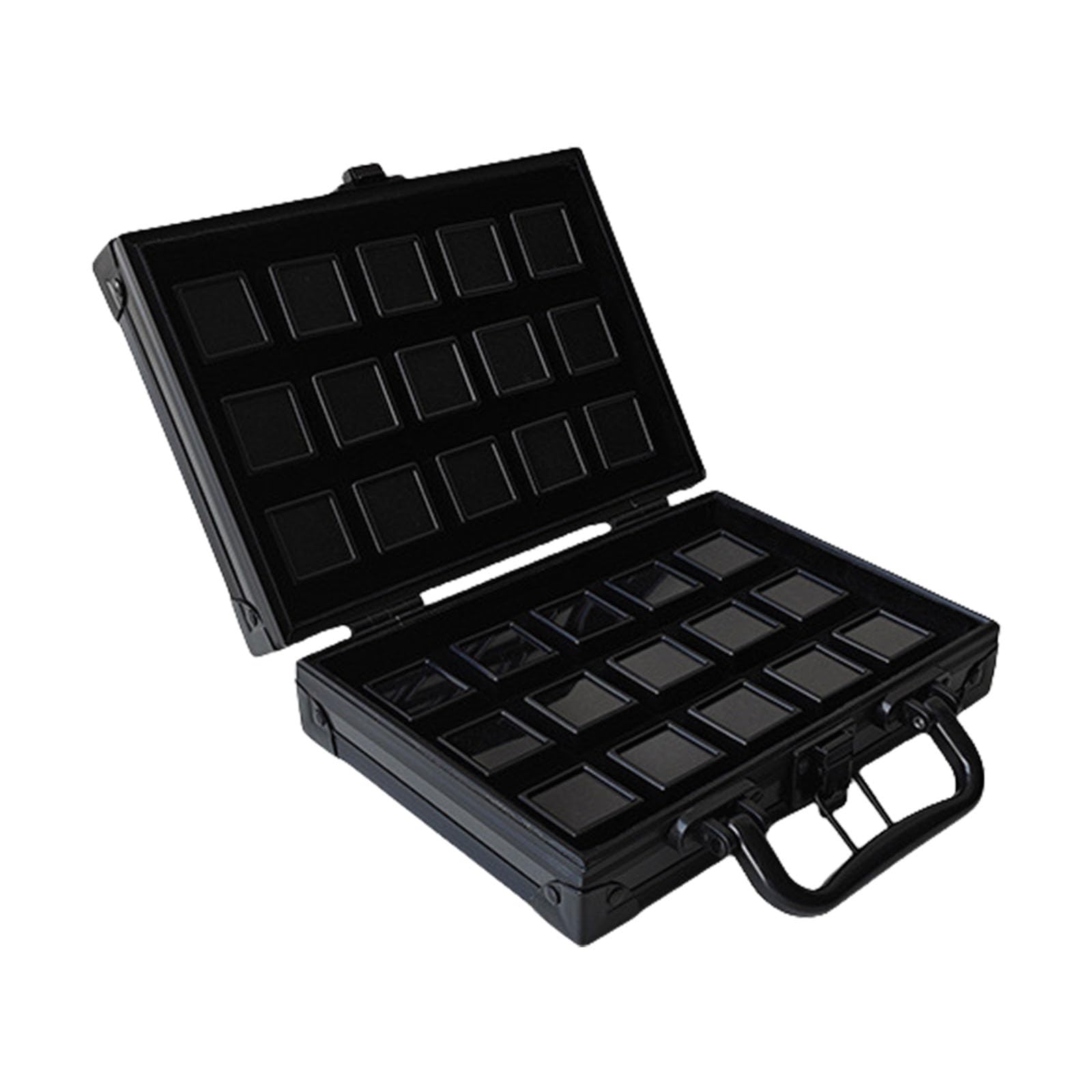 HDOYTXXM Portable Aluminum Alloy Jewelry Storage Box with Locking Mechanism Accessory for Enhanced Security and Organization Aluminum Jewelry Box