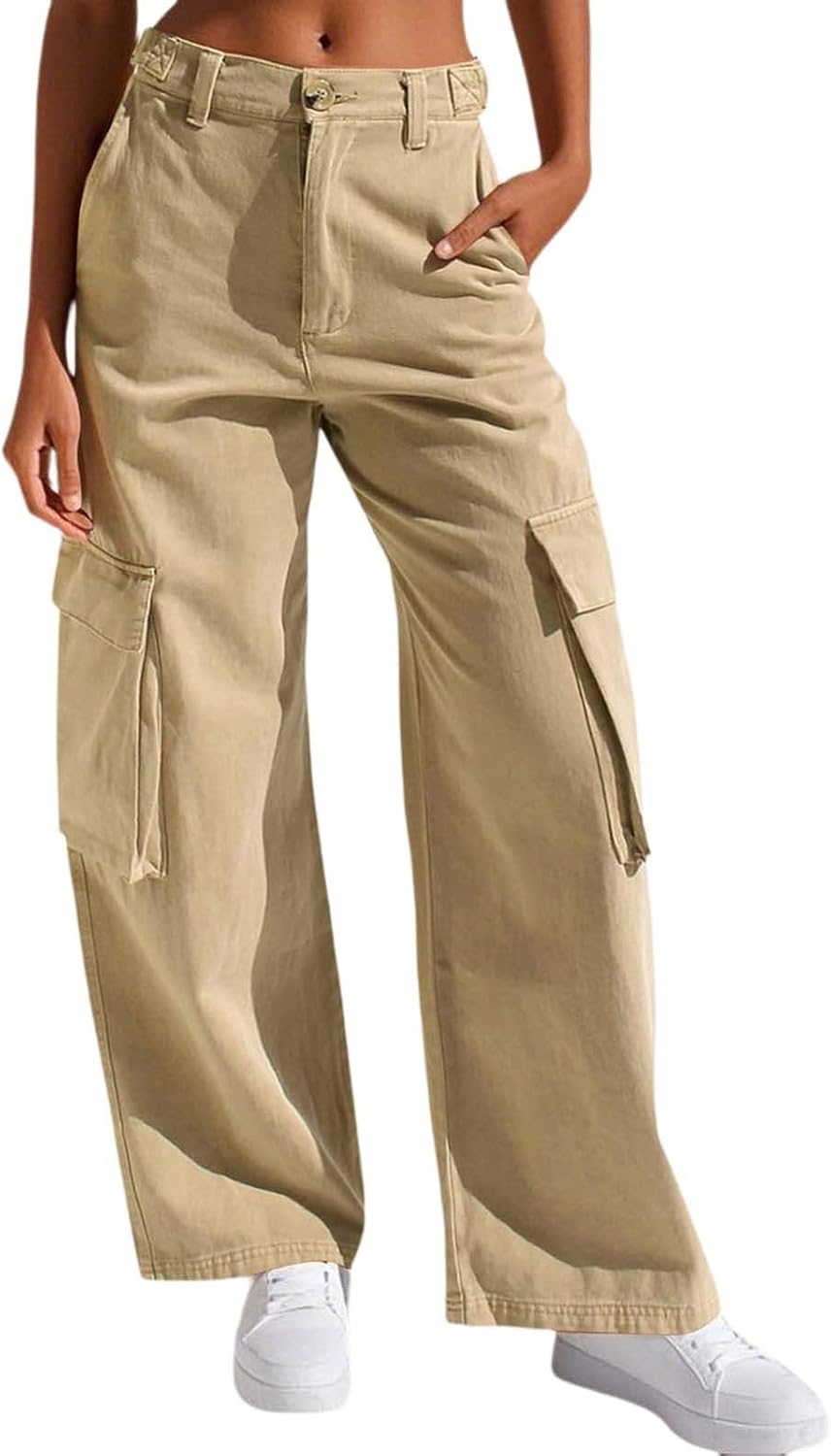 Generisch Y2K Cargohose Für Damen Baggy Hosen High Produktbild-Vorschau 6