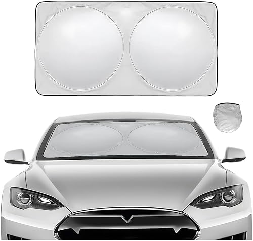 Blilo Parasol para parabrisas de automóvil, parasol para ventana delantera, plegable, protección solar contra el calor solar, protección contra los
