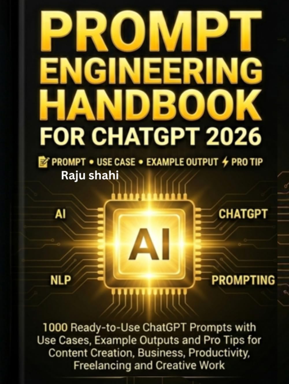 PROMPT ENGINEERING HANDBOOK FOR CHATGPT 2026: 1000 Ready-to-Use ChatGPT Prompts with Use Cases, Example Outputs and Pro Tips for Content Creation Business, Productivity, Freelancing and Creative Work