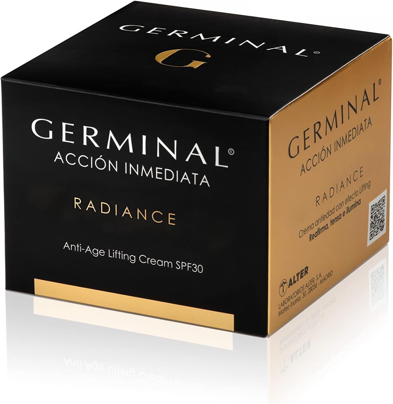 Germinal Radiance - Crema Antiedad con Efecto Lifting | Crema Facial Antiarrugas | Acción Inmediata | Nutritiva y Reafirmante | Pieles Maduras | 50 ml