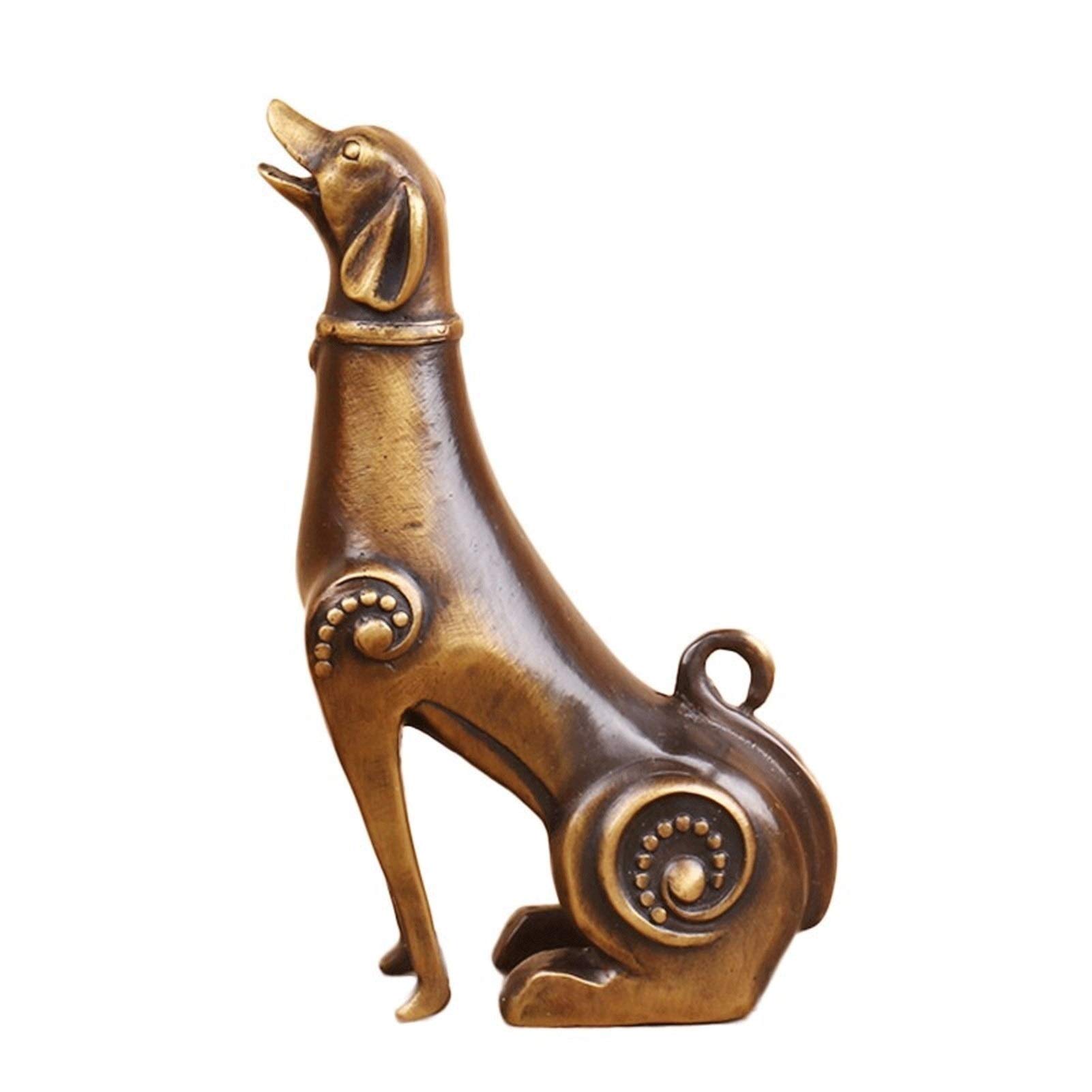 Antique Brass Dog Figurine, Collectible Dog Sculpture craibas.al.gov.br