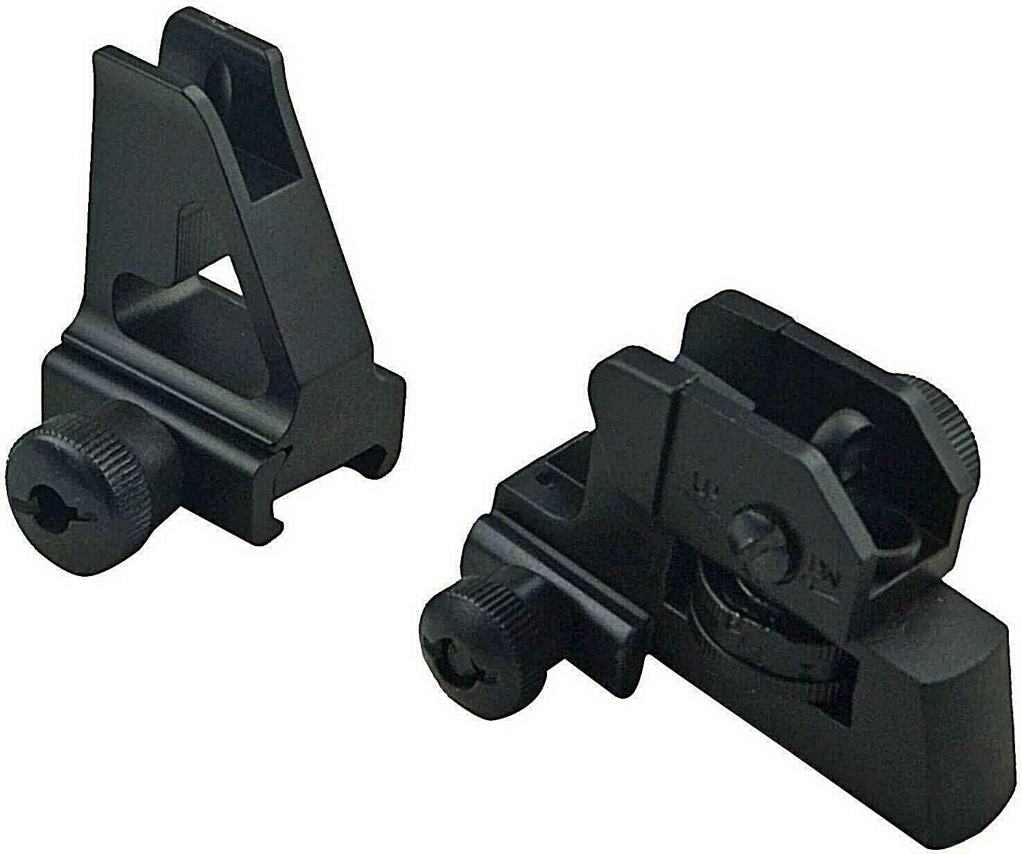 Green Blob Outdoors Iron Sights Match Grade Model Rear & Low Profile Standard Height Front Sight for Same Plane Flat Top Rails