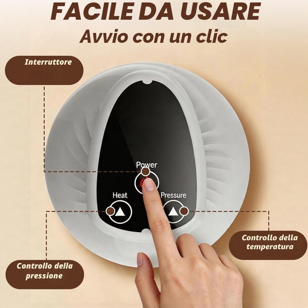Vacuvia Cellulite, Massaggiatore Anti Cellulite 4-in-1,con Termoterapia, Funzione Aspirazione & Gua Sha Elettrico, per Rassodamento Corpo