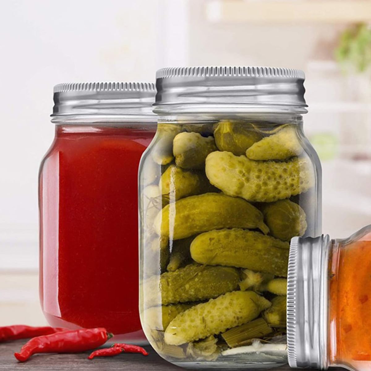 1 Satz 4 Stück Glasgefäße mit Luftdichtem Deckel Multifunktionale Glasdosen aus Glas für Lebensmittelaufbewahrung Beim Kochen und Unterwegs