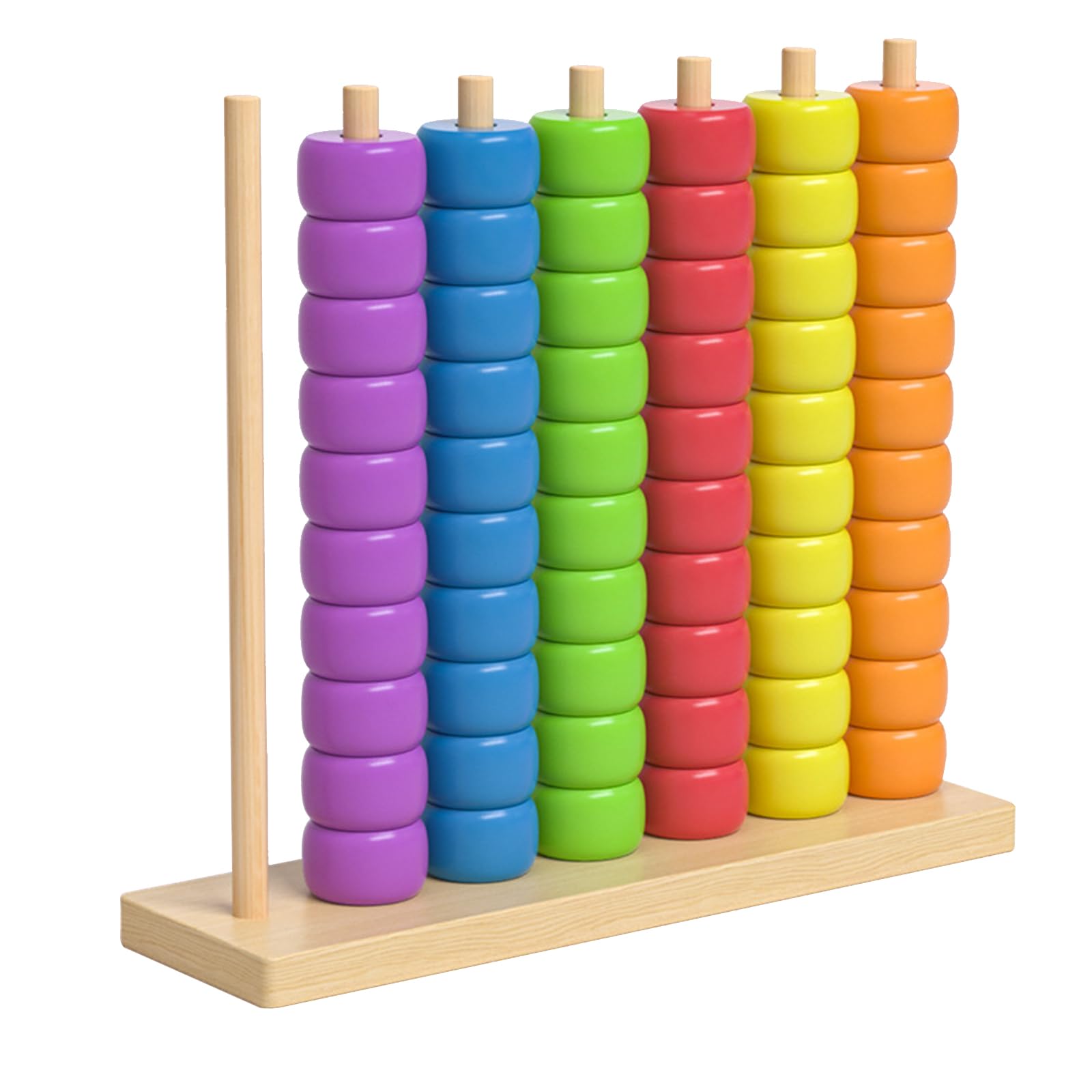 Puzzle impilabile con Anelli Colorati, Gioco Sfida Veloce per 2 Giocatori, Rompicapo competitivo da Tavolo per Serate in Famiglia