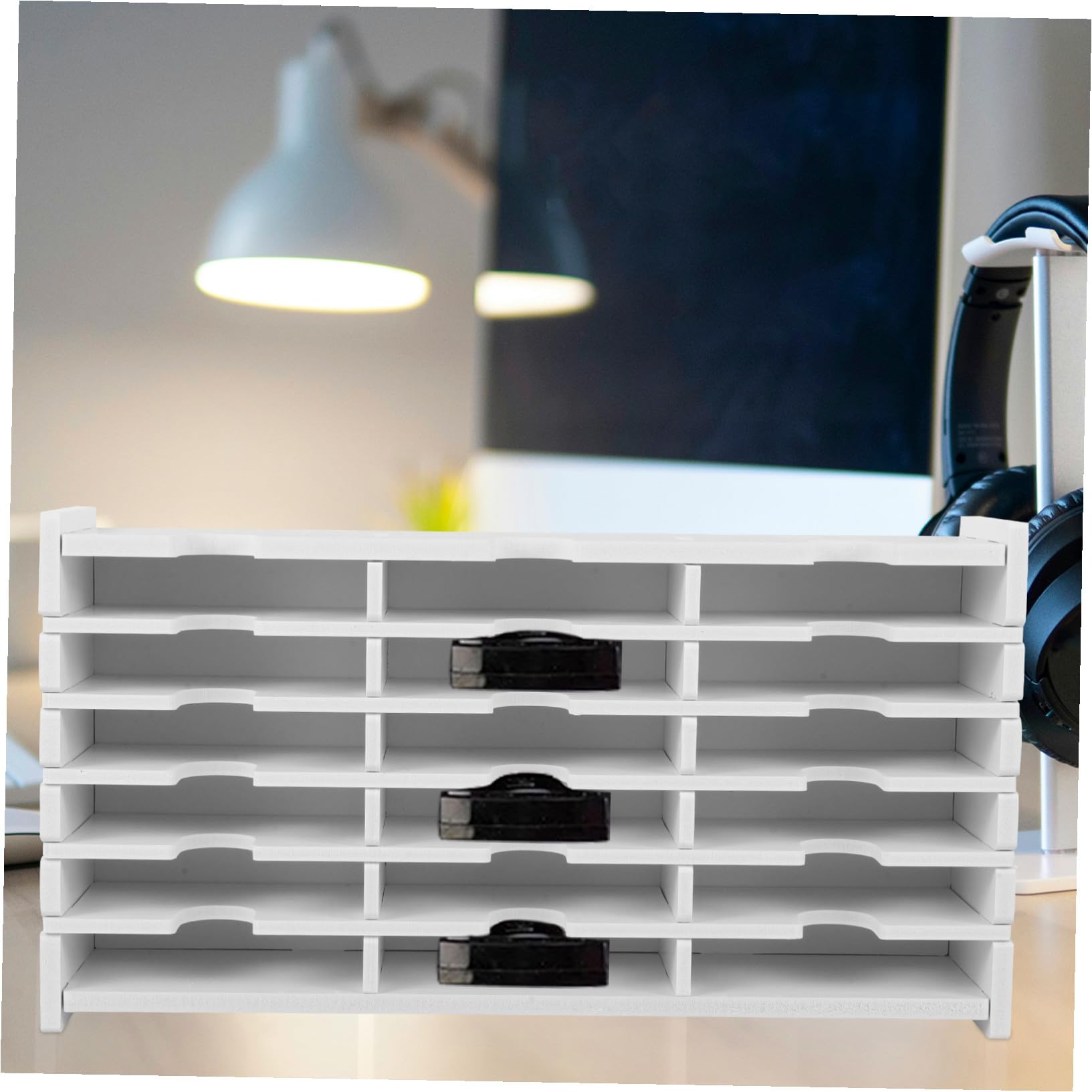 POPETPOP Scatola Porta CD Dvd Multi-scomparti Organizer Trasparente Compatta per Casa Ufficio Protezione da Polvere e Graffi