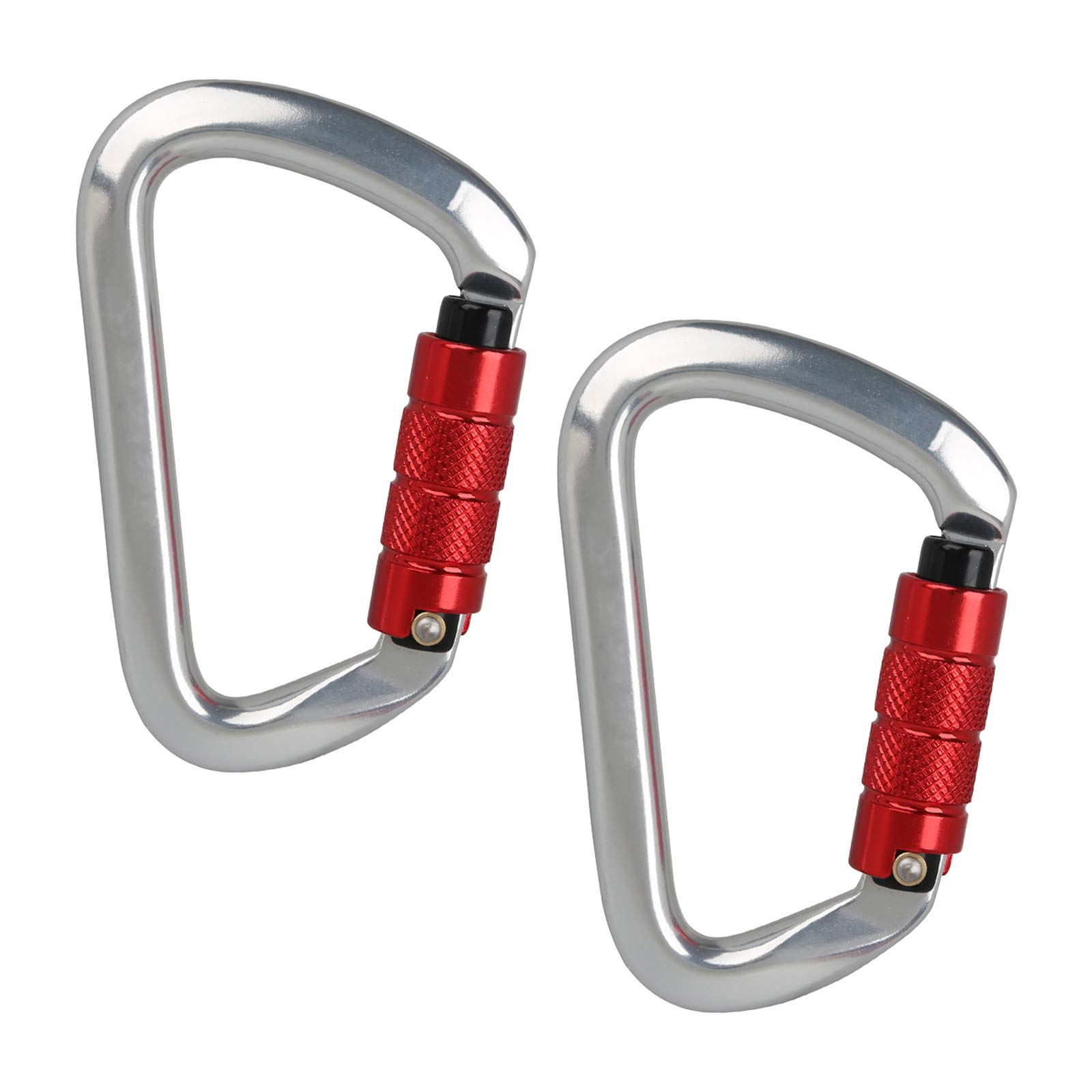 ArinkO Paquete de 2 mosquetones de Aluminio livianos, Ideales para Acampar y Hacer Caminatas