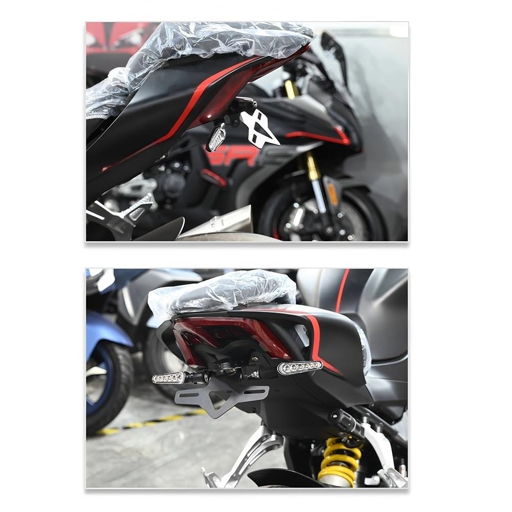 Portatarga Telaio della targa accorciato per moto dopo la pulizia coda Accessori per SRK600rr SRK800rr