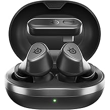 SteelSeries Arctis GameBuds for PS5 - Wireless Gaming Earbuds - 2.4GHz + BT 5.3 - ANC/Transparency - IP55 Water Resistant - 40H Battery - Wireless Charging - PS5, PC, Switch 2, Mobile - Black