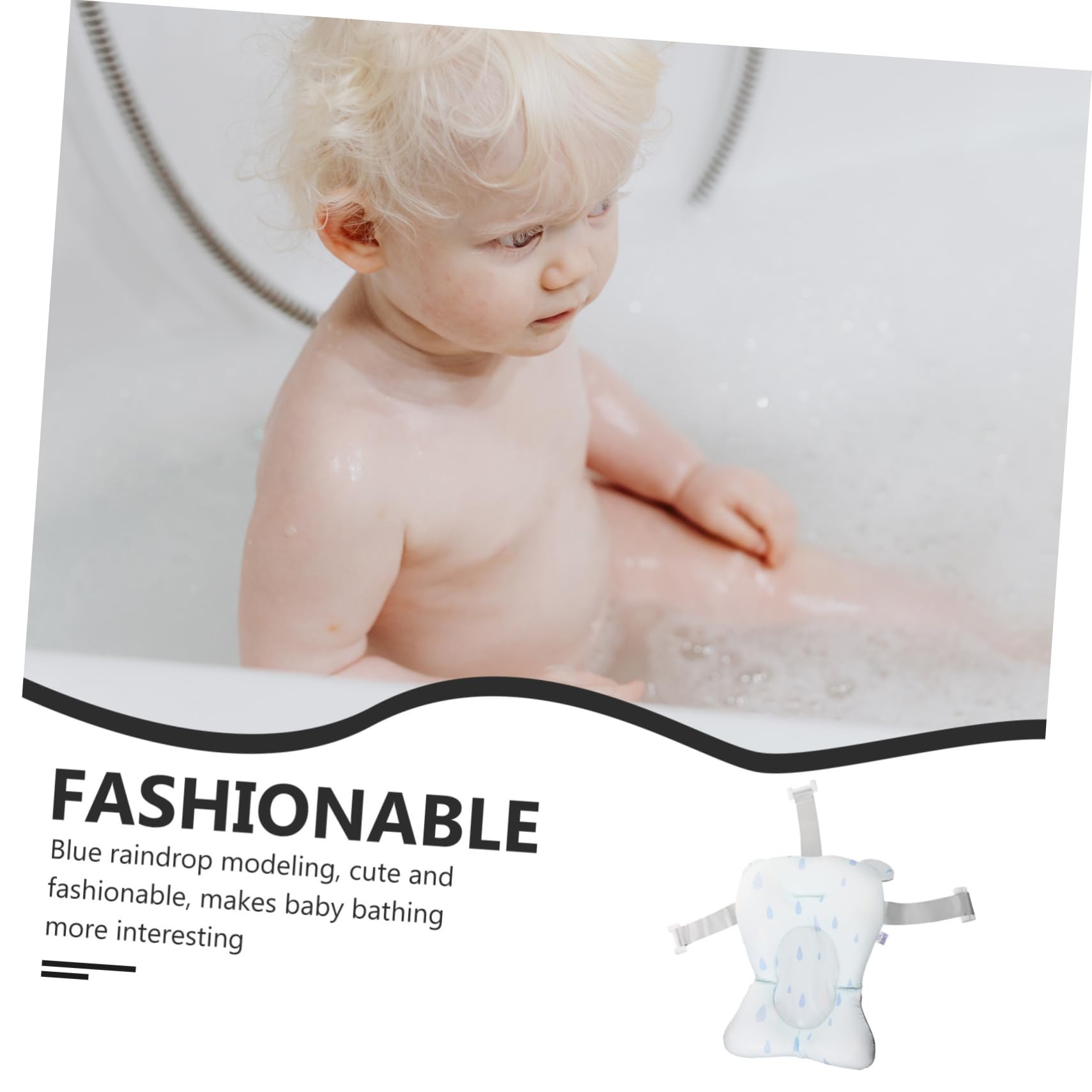 Cojín para Bebés Almohadilla Flotante Soporte para Bañera De Recién Nacidos Cómodo y Antideslizante para Baños y Divertidos