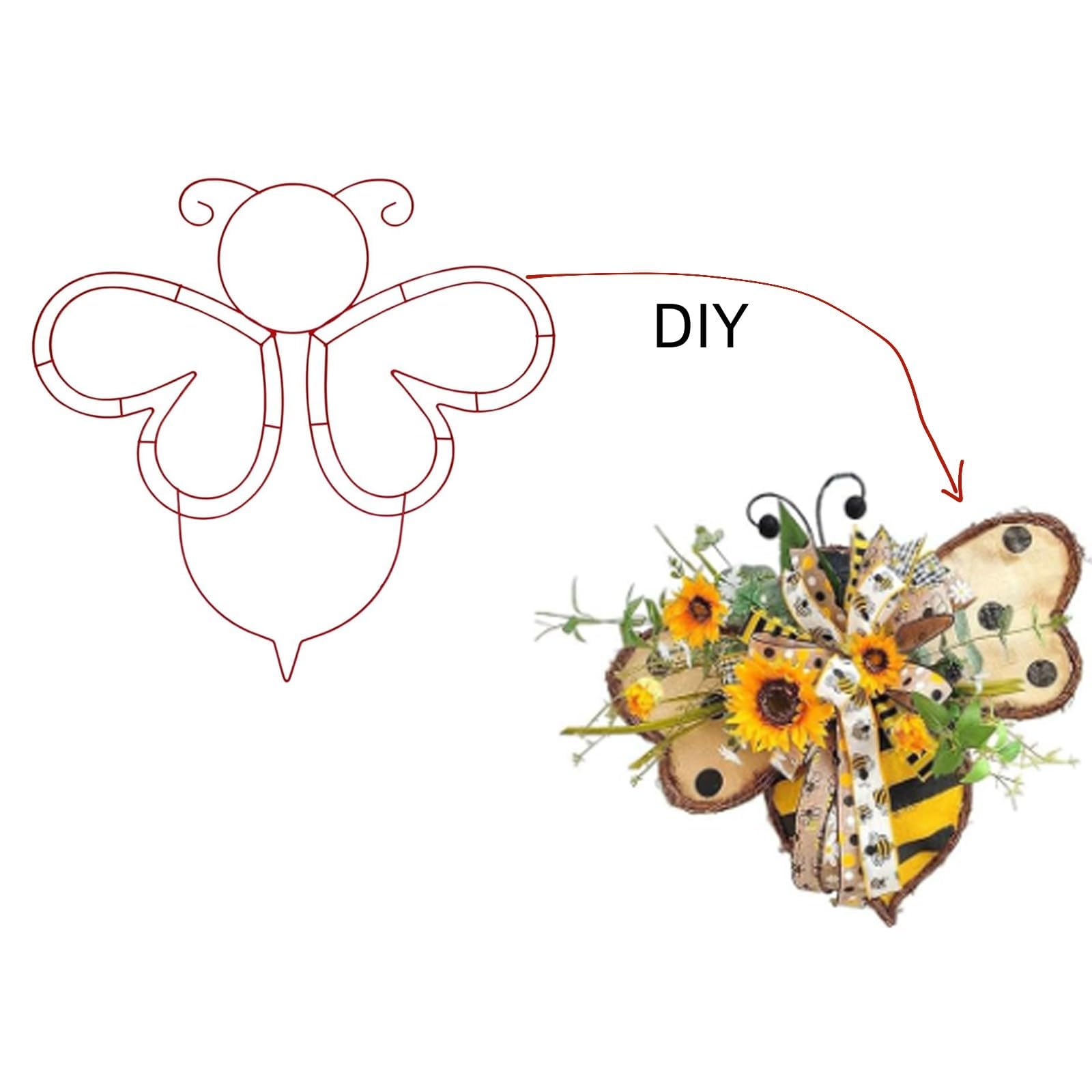 14 Inch Wire Wreath Frame Pcs Heart Wreath Frame, Dark Green