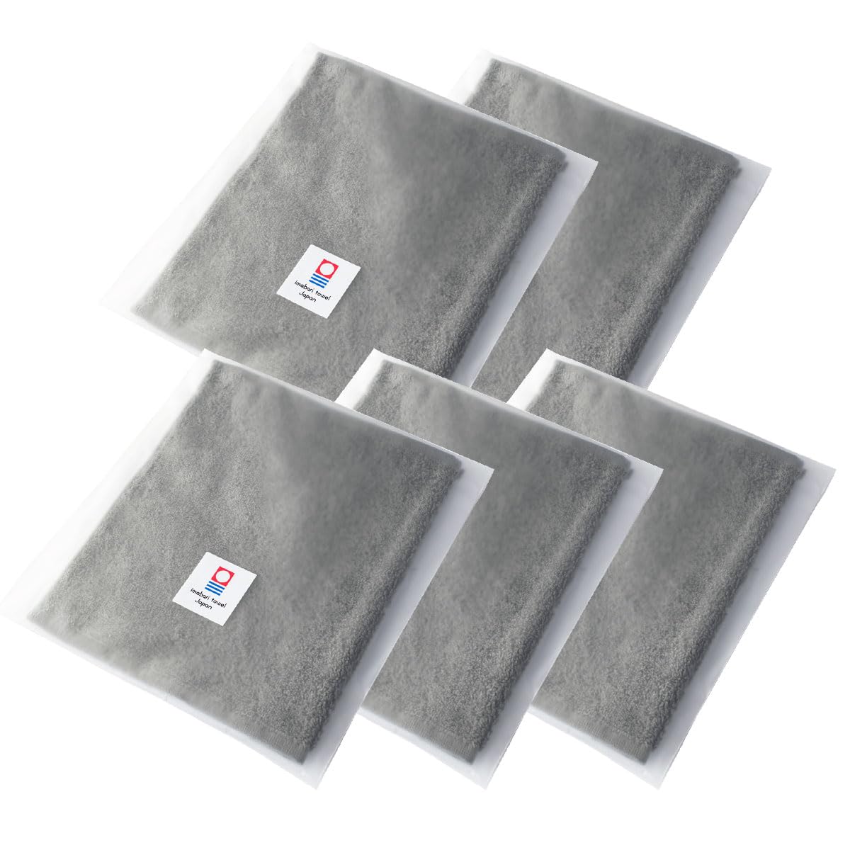 Imabari Towel Handkerchief Set of 3 TAVARAT Horse Zodiac Gray Plain