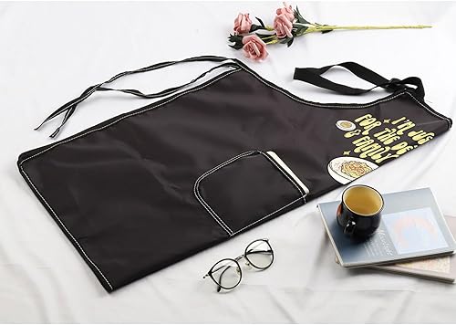 Miniatura 7 de MBMSO Delantal sarcástico Here for Deviled Eggs & Family Drama Divertido Delantal de Cocina, Regalos de Humor, Delantal de Cocina con Bolsillos