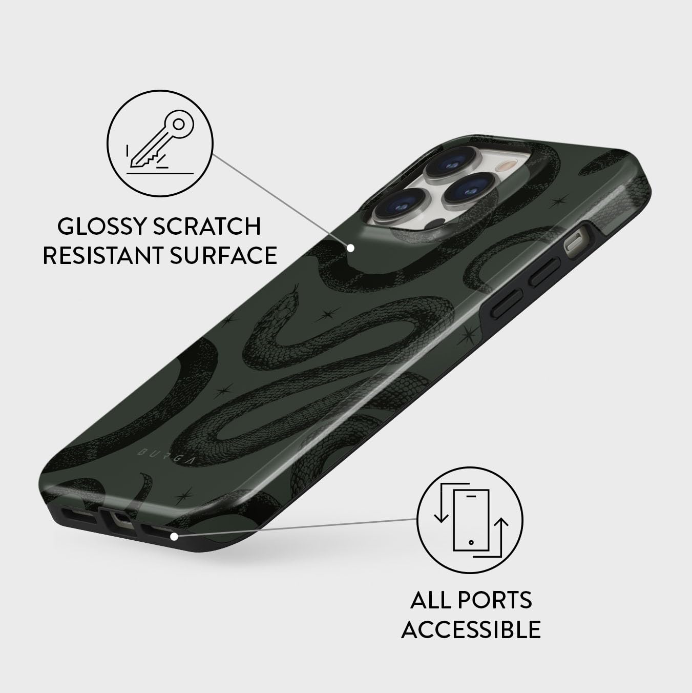 BURGA iPhone 13pro max アイフォンケース BURGA Capa de telefone para iPhone 13 Pro Max - bonita, moderna