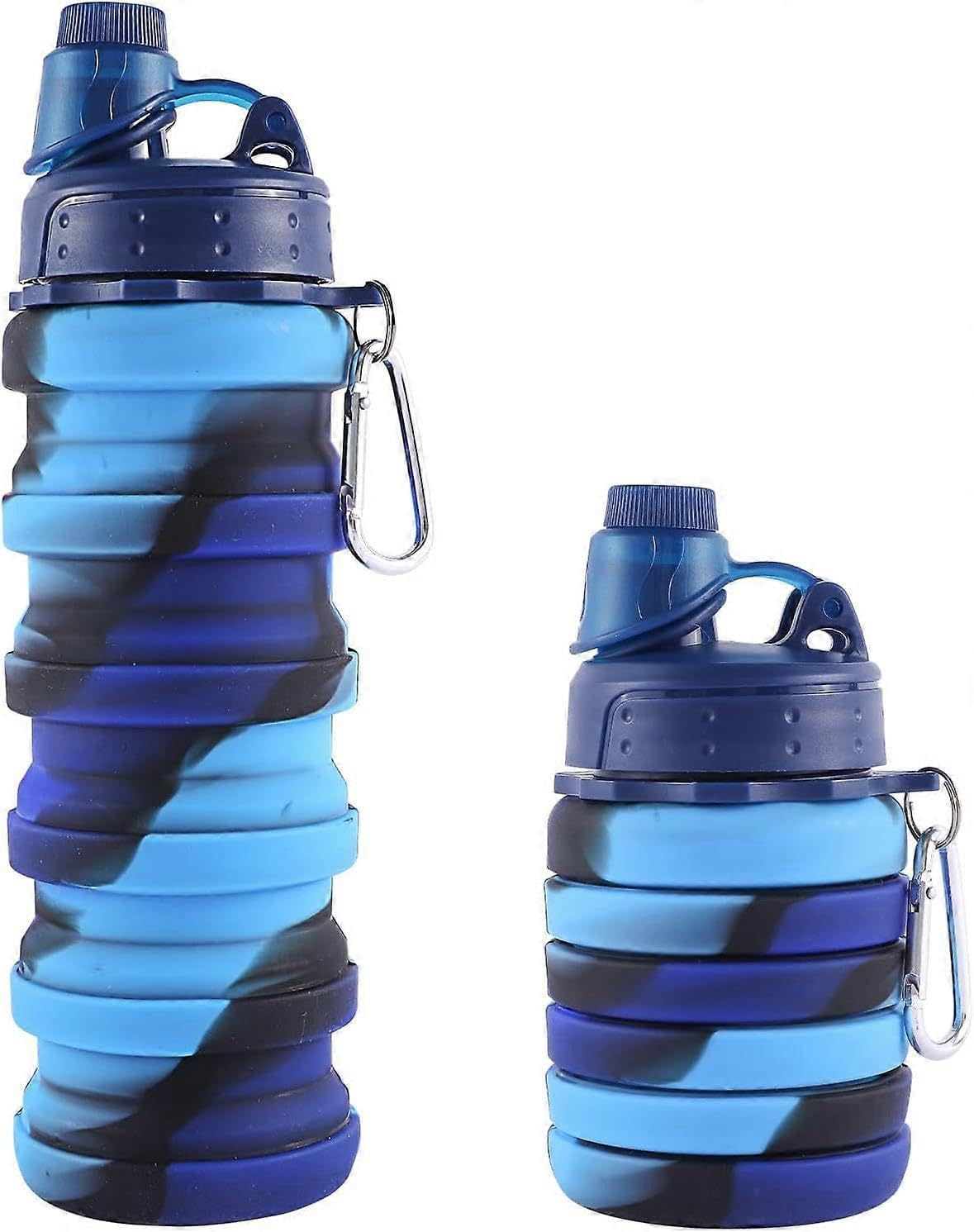 JOYHAPPST 2025 Latest Model Rainbow Collapsible Water Bottles for Kids, Students, Adults