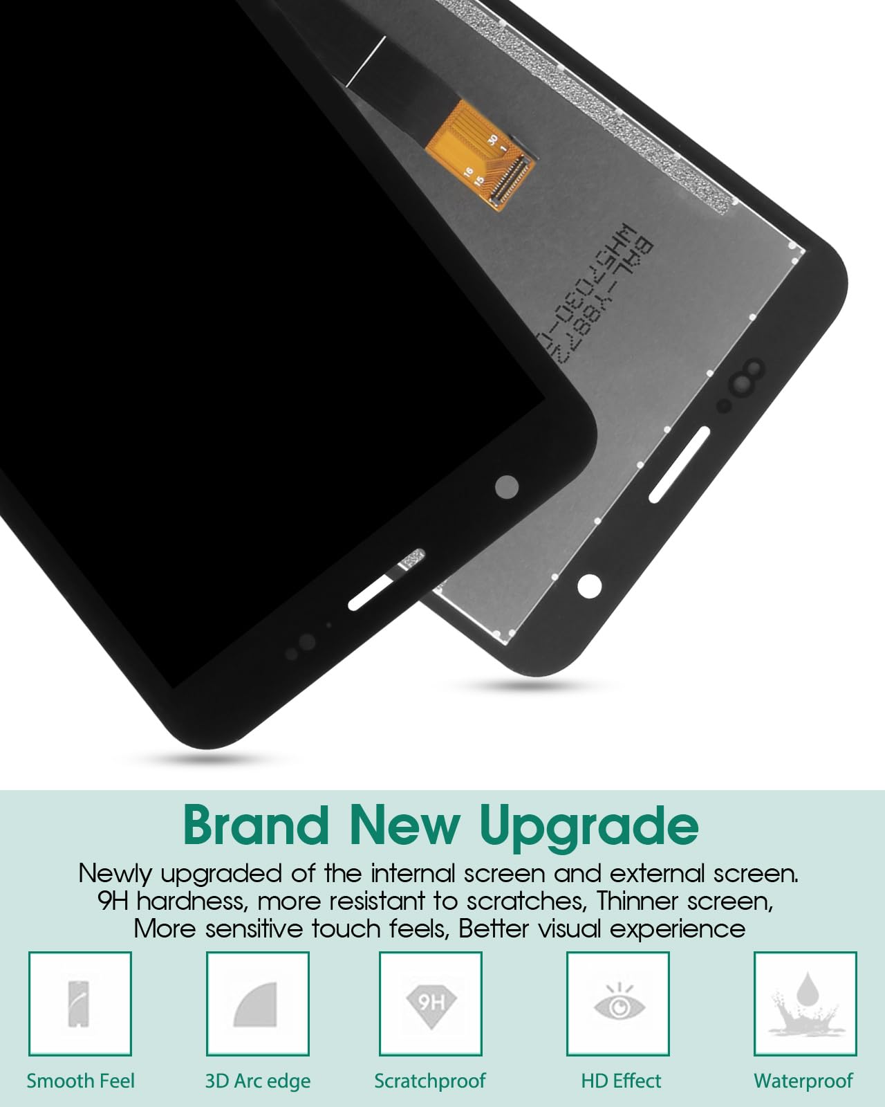 Ecran LCD et Vitre tactile Noir Sans Châssis Pour Blackview Ecran LCD et Vitre tactile Noir Sans Châssis Pour Blackview