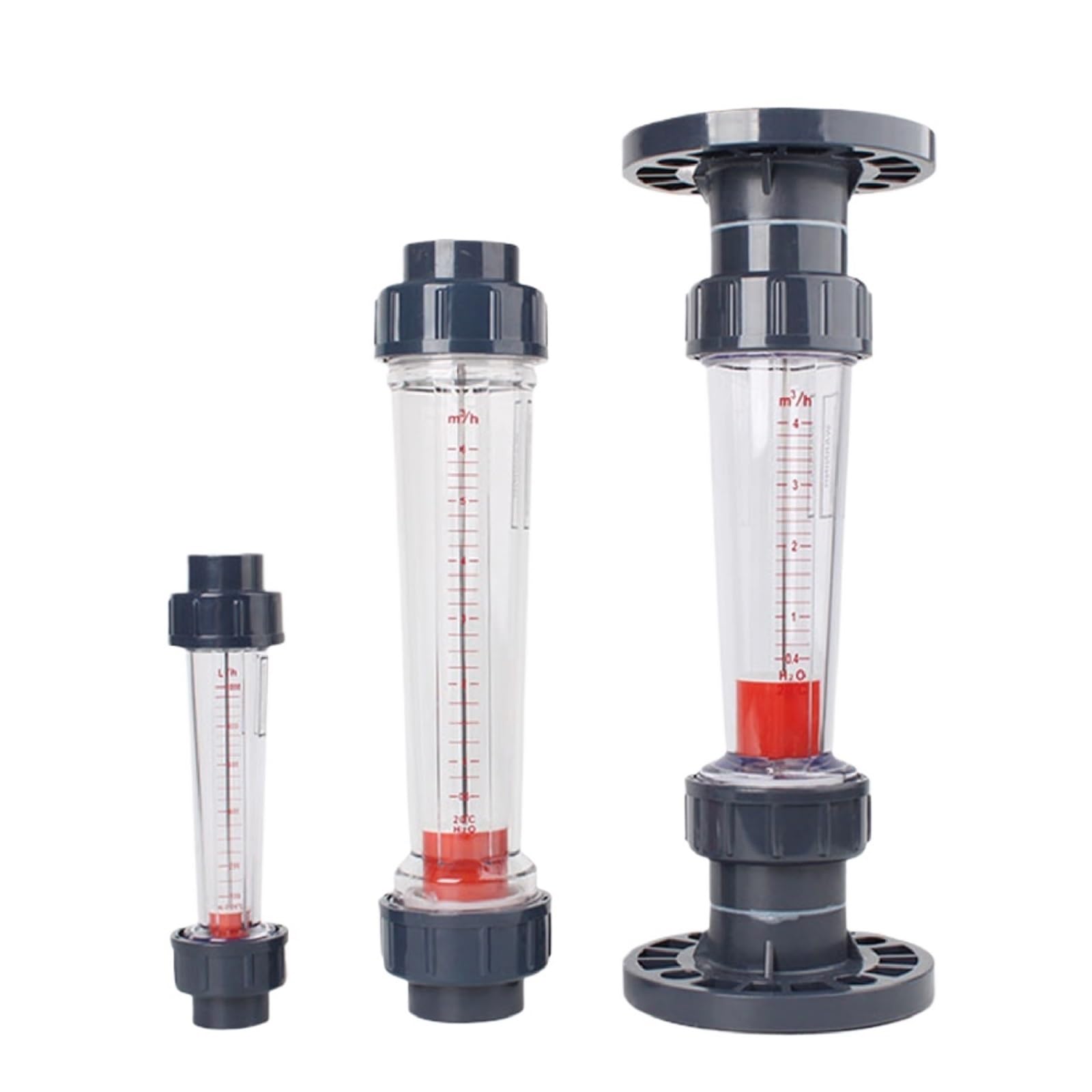 1 rotámetro de plástico LZS-32, medidor de flujo de líquido, medidor de flujo de tratamiento de agua, medidor de flujo en línea.(LZS-32 0.6-6m3-h,Gluing Socket)