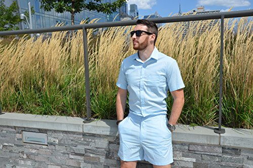 Zesties Male Romper (Extra Small, Sky Blue)