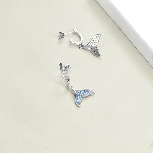 Miniatura 2 de Aretes de plata de ley 925 para mujer, aretes hipoalergénicos, Plata de ley, Circonia cúbica