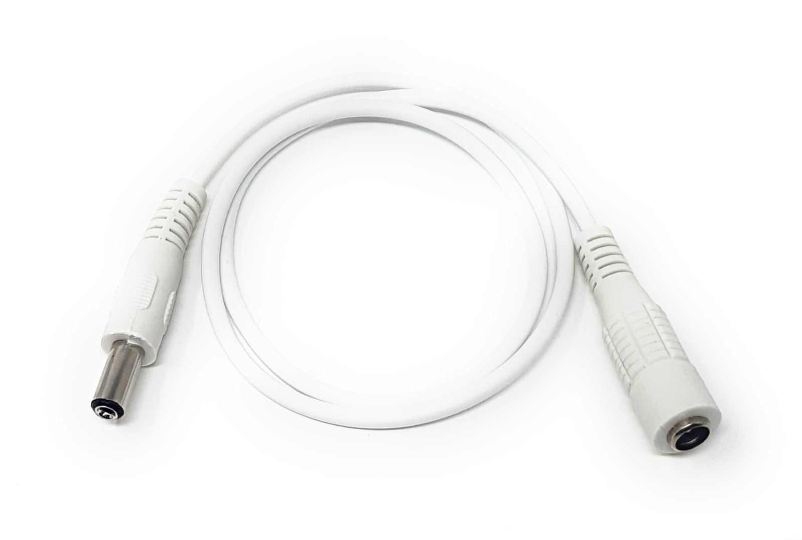 MainCore 1m long White 5.5mm x 2.1mm DC Power Extension/Extender Cable Lead for CCTV, Security Cameras, Monitor, LED Signs.etc (Available in 0.5m 1m 1.5m 2m 3m 5m 10m) (1m)